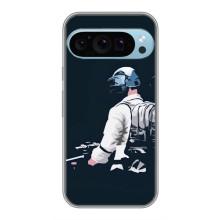 Силиконовый чехол с картинкой "Герой Pubg" на Google Pixel 9 Pro – В экиперовке