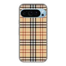 Чехол с Брендами одежды на Гугл Пиксель 9 Про – Burberry стиль