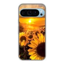 Чохол з Квітами для Google Pixel 9 Pro (поле соняшників)