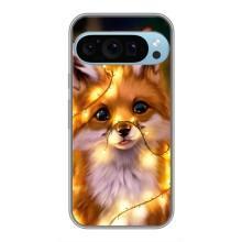 Чехол с Лисичкой для Google Pixel 9 Pro – Новогодний лисенок