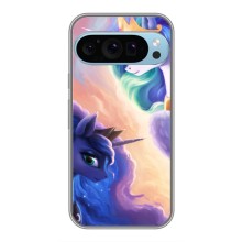 Чехол для Гугл Пиксель 9 Про - (Единорожки - Новинки) (AlphaPrint) (Единорожки)