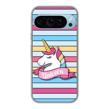 Чехол для Гугл Пиксель 9 Про - (Единорожки - Новинки) (AlphaPrint) (Unicorn)