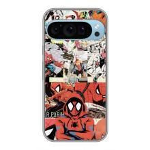 Чехол Супергерой Человека Паука на Google Pixel 9 Pro – Комикс Паука