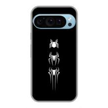 Чехол Супергерой Человека Паука на Google Pixel 9 Pro – Лого паука