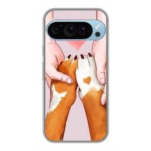 Чохол (ТПУ) Милі песики для Google Pixel 9 Pro – Любов до собак