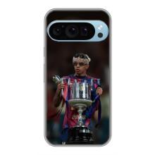 Чехол с футболистом Ламин Ямаль Google Pixel 9 Pro – Ямал с кубком