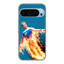 Чохол з принтом Фантастична четвірка для Google Pixel 9 Pro – Людина-факел