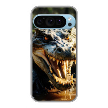 Чехол с картинкой «Хищники» для Google Pixel 9 Pro – Крокодил