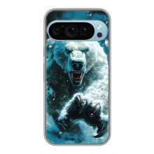 Чехол с картинкой «Хищники» для Google Pixel 9 Pro – Медведь