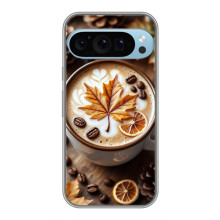 Чехол с уникальным дизайном «Осень с кофе» для Google Pixel 9 Pro – Пряный кофе