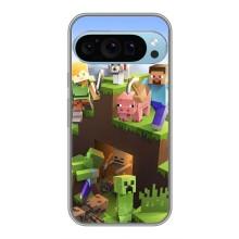 Чохли для Google Pixel 9 Pro (Персонажі МайнКрафт) – Майн-крафт