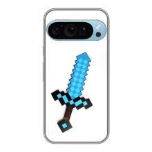 Чохли для Google Pixel 9 Pro (Персонажі МайнКрафт) – Меч