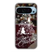 Рождественские Чехлы для Google Pixel 9 Pro (VPrint) (Елочка узорная)
