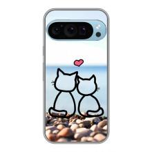 Силиконовые Чехлы Любимому человеку для Google Pixel 9 Pro – Котейки