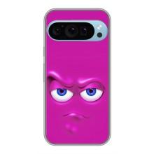 Силиконовые Чехлы (смешные стикеры) для Google Pixel 9 Pro – Хитрая мордочка