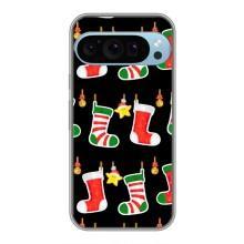 Силиконовый бампер на рождество для Google Pixel 9 Pro – Рождественские подарки