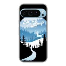 Силиконовый бампер на рождество для Google Pixel 9 Pro – Рождественский Олень
