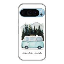 Силиконовый бампер с картинкой машины на Google Pixel 9 Pro – Домик на колесах