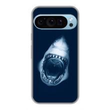 Силіконовий бампер з картинкою звірів для Google Pixel 9 Pro (Пащу Акули)