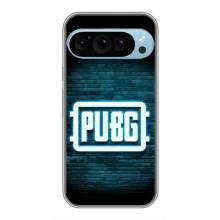Чехол (TPU) с картинкой "Лого Пабг" на Гугл Пиксель 9 Про (Лого PUBG)