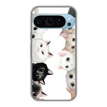 Силиконовый чехол с котиком для Google Pixel 9 Pro – Коты