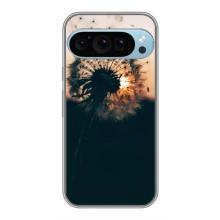 Силиконовый Чехол с одуванчиками на Google Pixel 9 Pro – Красивый одуванчик