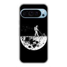Силиконовый Чехол с принтом "Космонавты" на Google Pixel 9 Pro – Космонавт