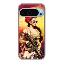 ЗСУ Чохли (TPU) для Google Pixel 9 Pro – Жінка солдат