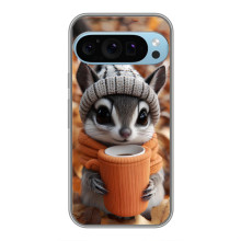 Друкований чохол 'Звірята з кавою' для Google Pixel 9 Pro