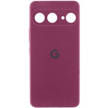 Чехол Silicone Cover Lakshmi Full Camera (AAA) with Logo для Google Pixel 9 (Бордовый)