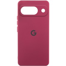 Чохол Silicone Cover Lakshmi Full Camera (AAA) with Logo для Google Pixel 9 – Бордовий