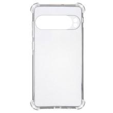 TPU чехол GETMAN Ease logo усиленные углы Full Camera для Google Pixel 9 – Прозрачный