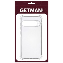 TPU чехол GETMAN Ease logo усиленные углы Full Camera для Google Pixel 9 / 9 Pro – Прозрачный