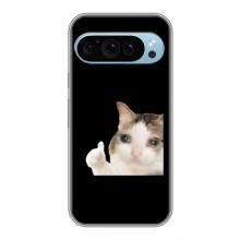 Бампер с принтом Мемы для Google Pixel 9 (Кот в слезах)