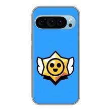 Бампер (ТПУ) с принтом Brawl Stars на Гугл Пиксель 9 – Значок