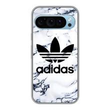 Чехлы Адидас для Google Pixel 9 (AlphaPrint) – Адидас на мраморе