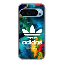 Чехлы Адидас для Google Pixel 9 (AlphaPrint) (Яркий Адидас)