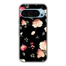 Чехлы с Цветами для Google Pixel 9 (VPrint) (Розочки)