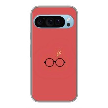 Чехлы с Гарри Поттером для Google Pixel 9 (AlphaPrint) (шрам и очки)
