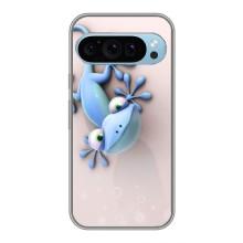 Чехлы с изображением разных животных для Google Pixel 9 (Геккон)