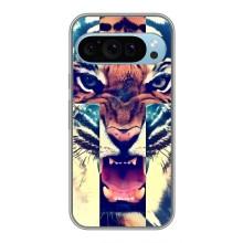 Чехлы с изображением разных животных для Google Pixel 9 (Яркий Тигр)