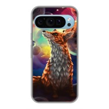 Чехлы с картинкой Лисички для Google Pixel 9 (VPrint) (Лисица в космосе)