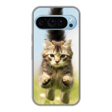 Чехлы с Котиками для Google Pixel 9 (VPrint) (Прыжок кота)