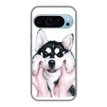 Чехлы с собаками для Google Pixel 9 (VPrint) (Довольный Хаски)