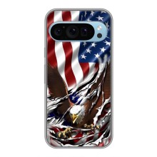 Чехол Флаг USA для Google Pixel 9 (Флаг США)