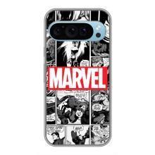 Силиконовый Чехол для Google Pixel 9 – Комикс Марвел