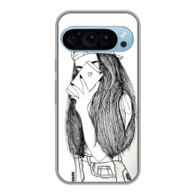 Чехол с печатью для Google Pixel 9 - (Мода) (AlphaPrint) (Фото девочки)