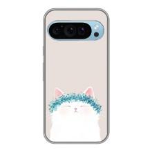 Чехол на тематику: Коты для Google Pixel 9 – Белый котик