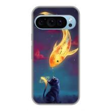 Чехол на тематику: Коты для Google Pixel 9 – Встреча