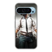 Силиконовый чехол с картинкой "Герой Pubg" на Google Pixel 9 – Пабг